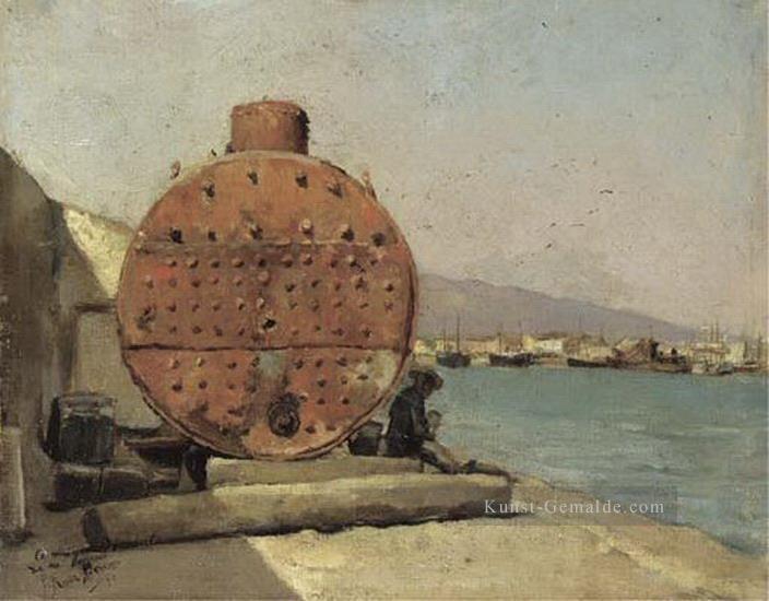 Port Malaga 1900 Kubismus Pablo Picasso Ölgemälde